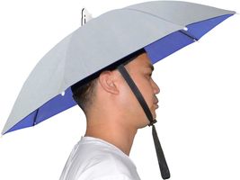 NEW-Vi Umbrella Hat, 25 inch Hands Free Umbrella Cap for Adults and Kids, Fishin - £14.22 GBP