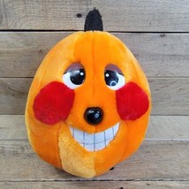 Smiling Pumpkin Jack O Lantern Halloween Plush Decor Fall Home Fashion - £9.89 GBP