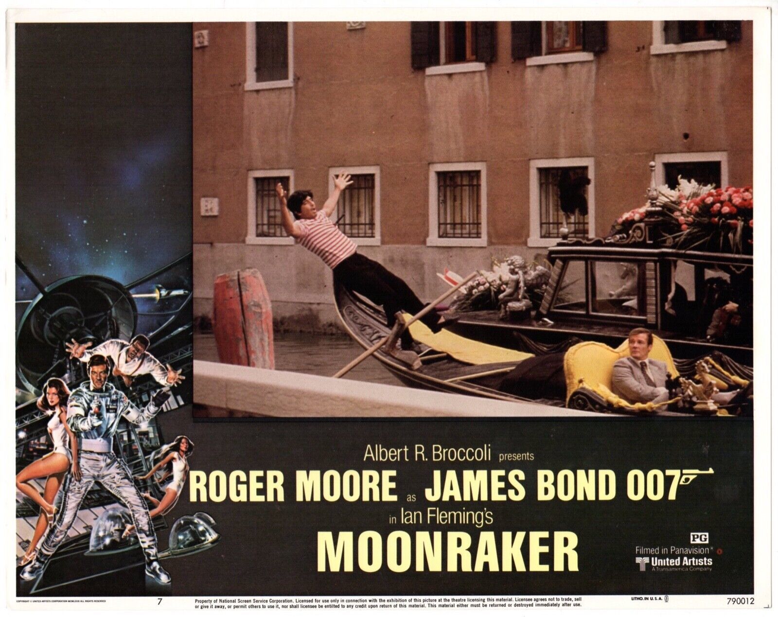 *MOONRAKER (1979) James Bond Watches Gondolier Fall Overboard in Venice ... - $75.00