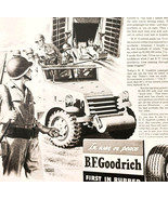 1943 BF Goodrich Tires WW2 Advertisement Military Vehicles Underhill Art... - $54.50 CAD