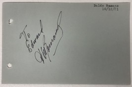 D&#39;Aldo Romano Signed Autographed Vintage 4x6 Signature Page #2 - £15.97 GBP