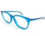 Saint Laurent Eyeglasses Frames SL 38 VL3 Crystal Clear Blue Square 52-1... - £65.74 GBP