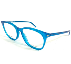Saint Laurent Eyeglasses Frames SL 38 VL3 Crystal Clear Blue Square 52-16-140 - $83.78