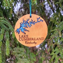 Lake Cumberland Kentucky Ornament 4&quot; Wood Engraved Laser Cut Christmas O... - £14.75 GBP