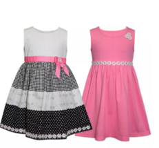 Blueberi Boulevard Toddler Girls Fit-and-Flare Patterned Dresses, Pack of 2 - $36.99
