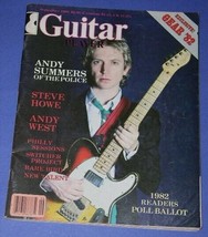 ANDY SUMMERS THE POLICE GUITAR PLAYER MAGAZINE VINTAGE 1982 STEVE HOWE A... - £15.84 GBP