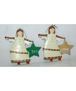 Dicksons CHO-521 Set Of Two Angel Ornaments Joy Love - £8.78 GBP