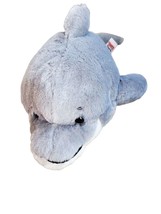 Ganz Webkins Plush Bottlenose Dolphin 11 Inch Grey White Stuffed Animal NO CODE - £10.08 GBP