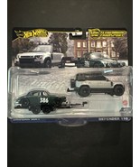 Hot Wheels Team Transport Jaguar MK 1 &amp; 2023 Land Rover Defender 110 Rea... - $19.99