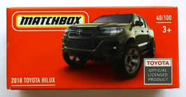 Matchbox 2018 Toyota Hilux Pick Up Truck, New in it&#39;s Sealed Box. - $6.92