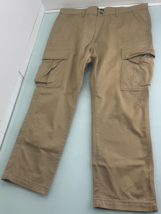 Vintage Levis Cargo Pants 38X30 Stretch Khaki Y2K Grunge Skater Straight... - £22.93 GBP