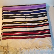 Goyishe tallit Jewish Messianic tallis prayer shawl colors purple 36X80&quot; - £39.96 GBP