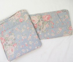 Ralph Lauren Shelter Island Rose Floral Blue Twin Flat Sheet and Pillowcase - £44.70 GBP