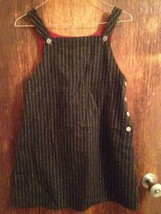 Vintage GAP kids Wool Blend Gray Pinstripe Overalls SZ XL - $24.75