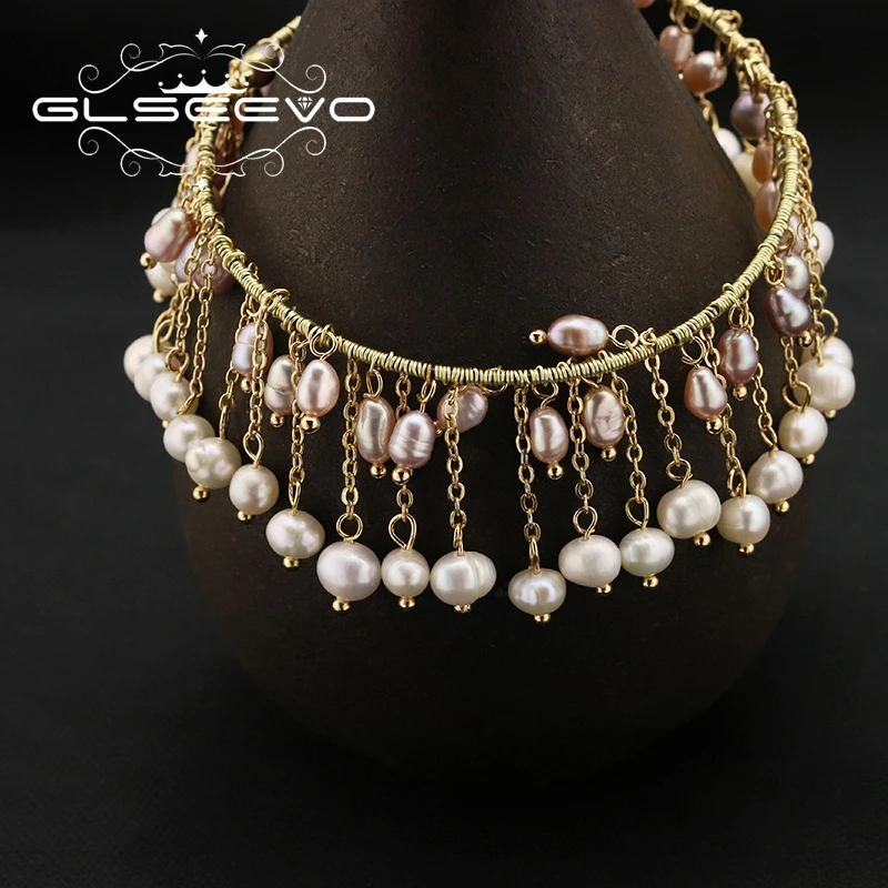 100% Natural Tahitian White Pink Pearls Tassel Bracelet Luxury Fashion Retro Med - £32.17 GBP