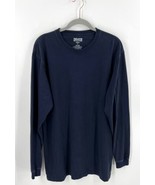 Duluth Trading Mens Longtail T Shirt Sz L Navy Blue Cotton Long Sleeve T... - €21,32 EUR