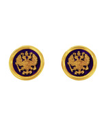 Double Eagle Cufflinks in 14k Yellow Gold with Lapis Lazuli  - $1,250.00