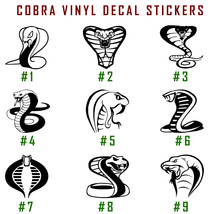 Cobra Vinyl Decal Sticker Car Window Design Wall Laptop Snakes GI Joe Reptile - £3.71 GBP+