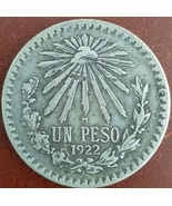 1922 Mexico 1-Peso Old Coin, 72% Silver Bullion, Foreign Money Collectib... - £29.85 GBP
