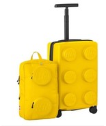 Lego Luggage Set Yellow Black Expandable Carry-On Backpack 2-Piece Trolley - €124,36 EUR