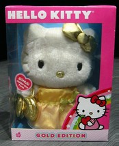 2010 Hello Kitty Gold Edition Plush Jakks/Sanrio Nrfb Mint New Sealed - £47.95 GBP