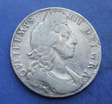 Antique Silver Half Crown dated 1697 Made in England - £435.64 GBP