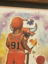 Dennis Rodman Color Me Bad Chicago Bulls Framed Art Picture Kenneth Gate... - £15.62 GBP