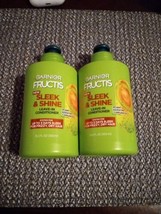 2 Garnier Fructis SLEEK N SHINE Leave-In Conditioning Cream(Y85) - £13.83 GBP