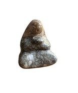 Vintage Carved URAL Siberian Stone Woman  Figurine Dinking Tea - $561.98 MXN
