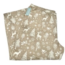 Coldwater Creek Sleepwear Pajama Pants Womens 3X Desert Taupe Deer Winter NWT - £18.66 GBP