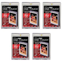 5 PACKS LOT ULTRA PRO 35PT ONE TOUCH MAGNETIC TRADING CARD HOLDER - £20.28 GBP