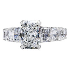 IGI 4.18 TCW E-VS1 (2.10) CT Radiant Brilliant Cut Lab Grown Diamond Rin... - $2,399.60