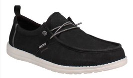 Hurley Mens Shoes Black Loafer Memory Foam Water Repellent Lightweight C... - $44.99