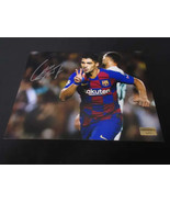 Luis Suarez Barcelona Signed 8x10 Photo EUA COA  - £98.86 GBP