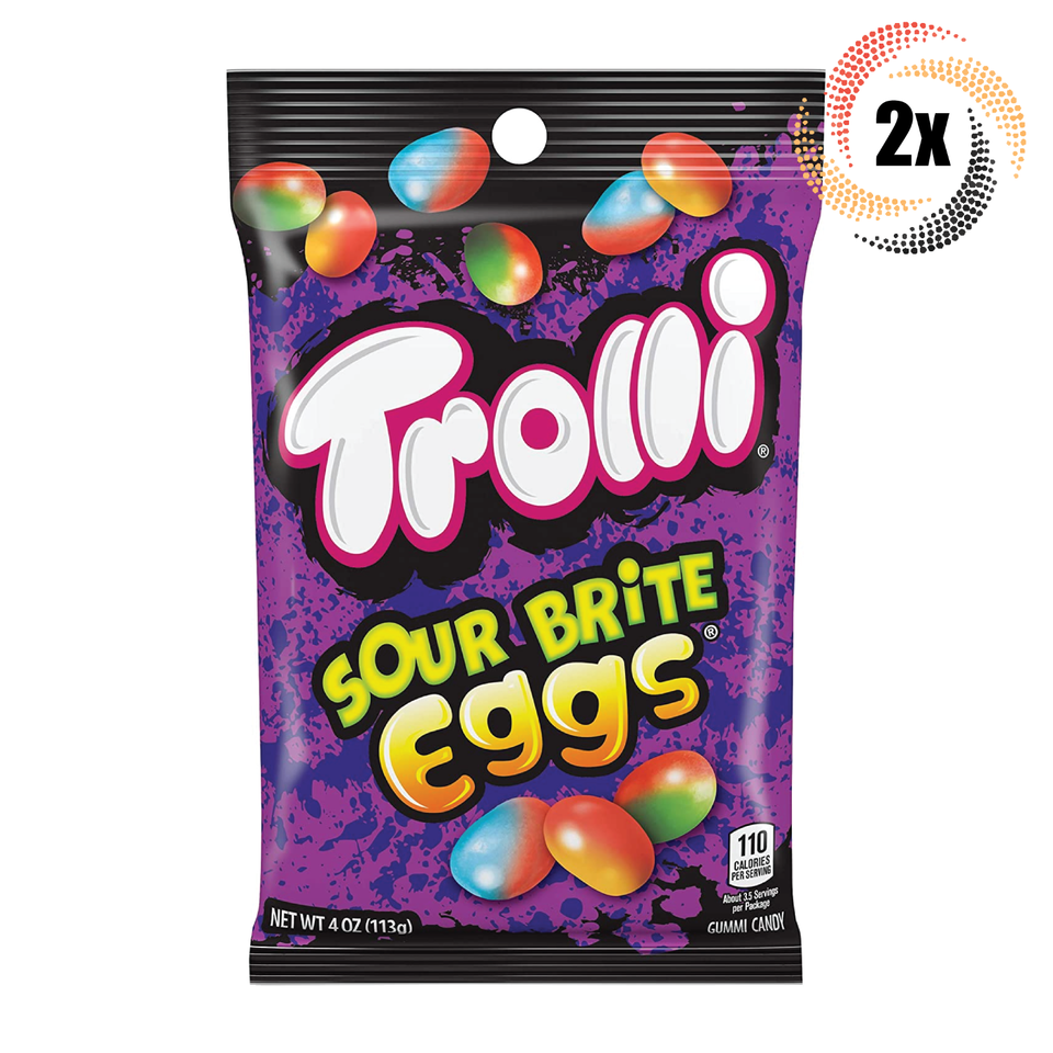 1x Bag Trolli Sour Brite Eggs Assorted Flavor Crispy &amp; Gummy Candy | 4oz - $10.04