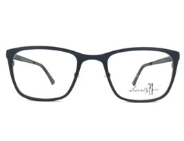 Seventy One Eyeglasses Frames WILSON BLACK/NAVY Blue Square Full Rim 51-21-135 - £47.92 GBP