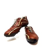 Footjoy LoPro 97146 Brown Leather Soft Spikes Lace Up Golf Shoes Womens 9 M - £19.41 GBP