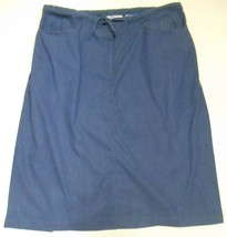 Tilley Endurables Women&#39;s Skirt Travel Work Wear Blue Plus Size 20 / 40&quot; Waist - £31.46 GBP