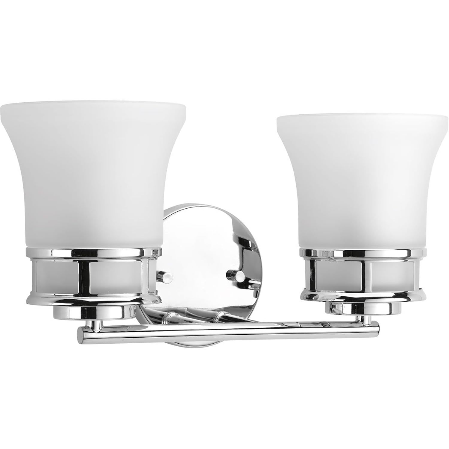 Progress Lighting P2147-15 Traditional/Casual 2-100W Med Bath Bracket, Polished