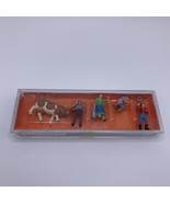 Preiser On The Farm Set HO 1:87 Scale New Cow Workers People 10044 - £15.23 GBP