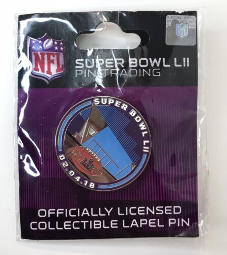 NFL Super Bowl 52 LII 2018 Trading Pin Wincraft US Bank Stadium Patriots Eagles - $10.00