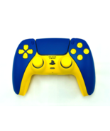 Custom Sony Wireless Controller PlayStation 5 PS5 - Solid Blue / Yellow - £79.74 GBP