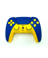 Custom Sony Wireless Controller PlayStation 5 PS5 - Solid Blue / Yellow - £79.23 GBP