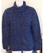 Gander Mountain Size Large Blue Cardigan Sweater  - £15.49 GBP