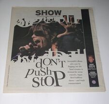 Aerosmith Show Newspaper Supplement Vintage 2002 Cover Concert Barry Man... - $19.99