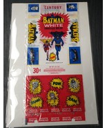 Vintage BATMAN AND ROBIN New Century Bread wrapper 1966 NM in Top Loader! - $504.01 MXN