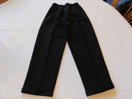 Unbranded Boy&#39;s Youth Pants Black Elastic Waist Slacks Size 6 GUC Pre-owned - £10.25 GBP