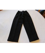 Unbranded Boy&#39;s Youth Pants Black Elastic Waist Slacks Size 6 GUC Pre-owned - £10.12 GBP