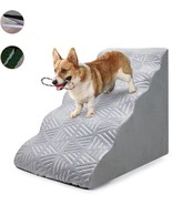 Dog Stairs For High Bed 24 Inches Tall, 5 Steps Dogs Stairs For Bed, Pet... - $54.99