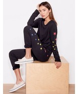 Sundry Rainbow Stars Pullover Top Black ( 3 ) - $120.85 CAD